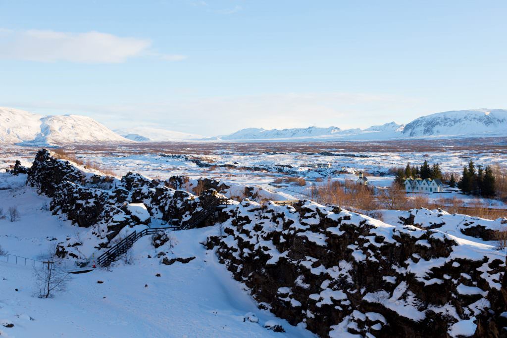 Thingvellir national park winter