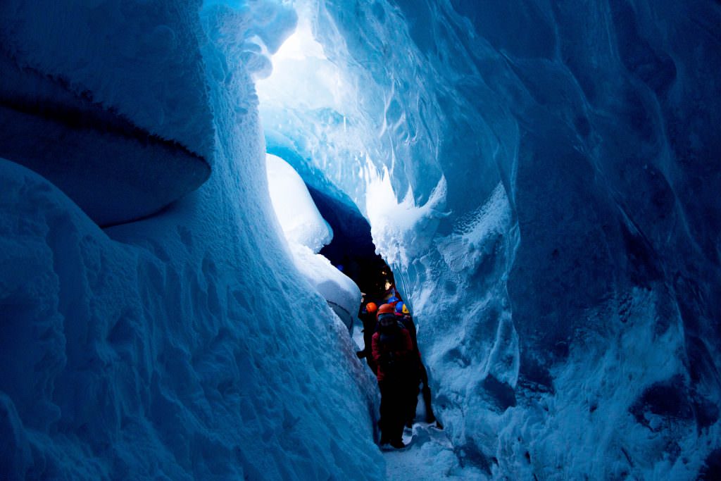 Natural ice cave