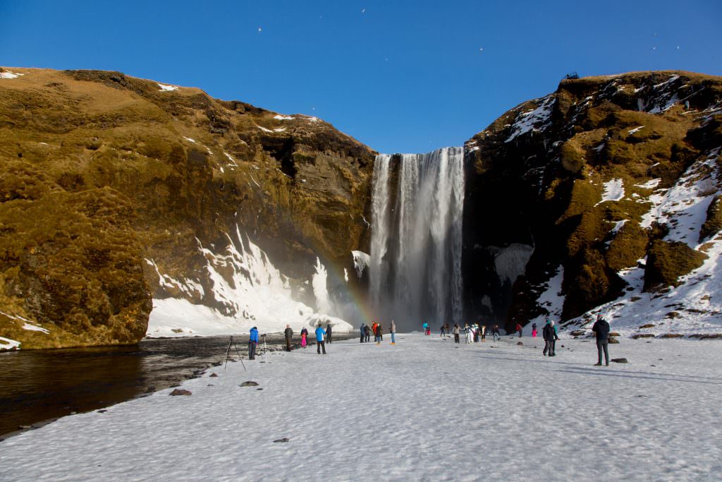 Skogafoss in winter