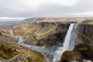 Háifoss waterfall highland tour