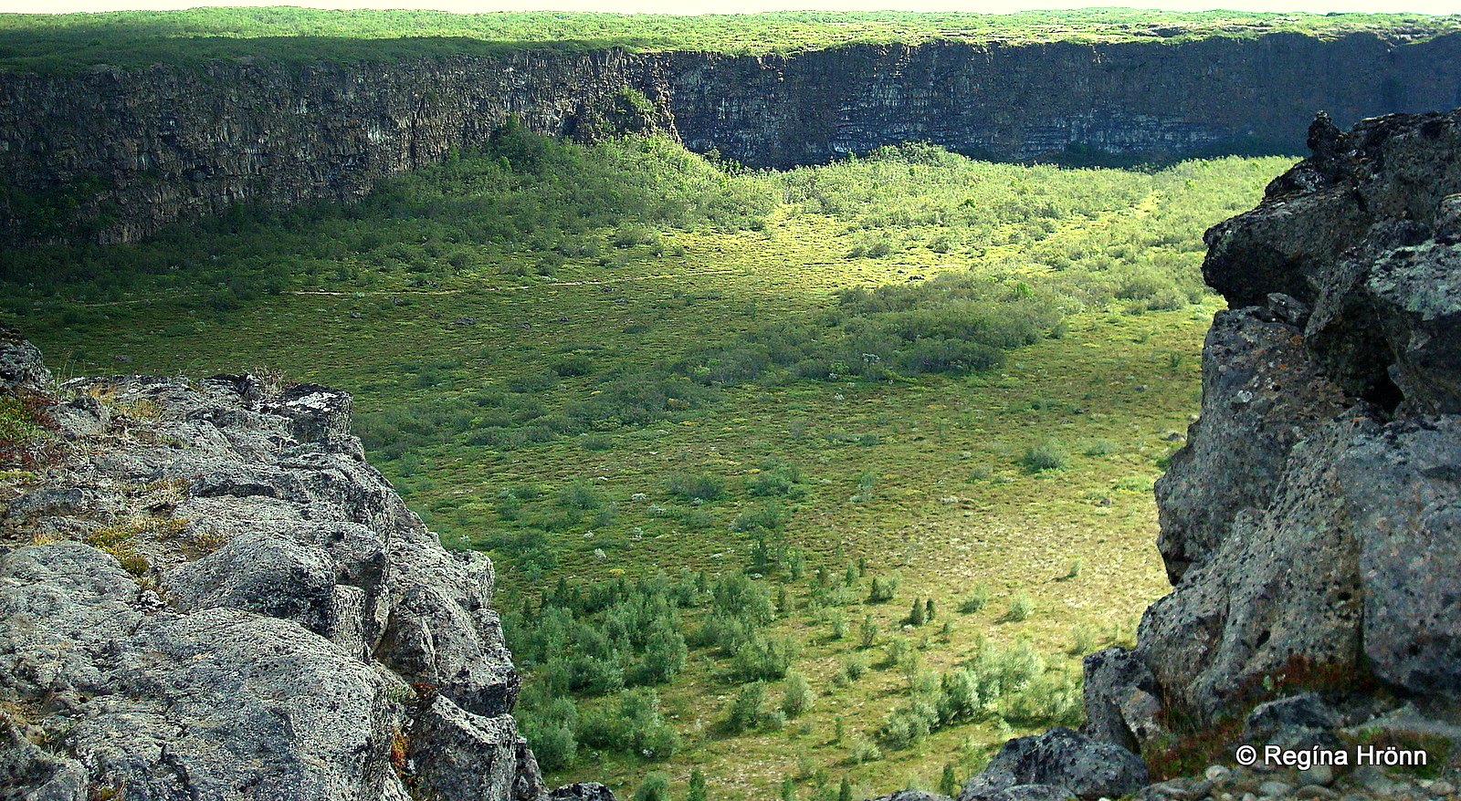 The view from Eyjan in Ásbyrgi NE-Iceland